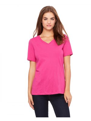 Bella + Canvas  6405  Ladies' Relaxed Jersey Short-Sleeve V-Neck T-Shirt