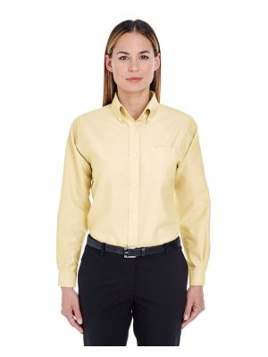 UltraClub 8990 Ladies' Classic Wrinkle-Resistant Long-Sleeve Oxford